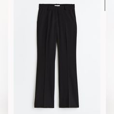 Never Worn Black Dress Pants From H&M In A Size 4. Low-Waisted And Flare At The Bottom. Very Flattering And Great For The Office. Light Weight Material And Perfect For Spring! Office Light, Wear Black Dresses, Jumpsuit Trousers, H&m Women, M Pants, Black Dress Pants, Low Waisted, Bottoms Pants, Women's Pants