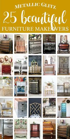 the 25 best furniture makeovers from metallic glits to beautiful dressers and end tables