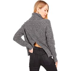 Look Lovely From Every Angle In This Turtleneck Sweater Crafted With A Crossover Back. Its Blend Of Merino Wool And Cotton Gives You Warmth That Doesn't Sacrifice Breathability. Size M: 22.63'' Long From High Point Of Shoulder To Hem Crossover Back 70% Cotton / 30% Merino Wool Dry Clean Imported Cable Turtleneck Sweater, Cable Knit Turtleneck Sweater, Ribbed Turtleneck Sweater, Suede Fringe Jacket, Sweater Trends, Ladies Turtleneck Sweaters, Sweater Vest Women, High Neck Sweater, Madewell Sweater