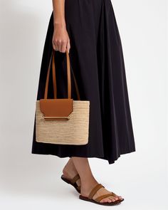 The Strathberry Basket (Small) - Tan Music Bar, Basket Small, Holiday Essentials, Flexible Working, Raffia Bag, Woven Raffia, Support Local, Basket Bag, Leather Logo