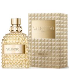 Warm and inviting with a sensuous character, Valentino’s Gold Uomo Eau de Toilette sets the senses alight with its incandescent aroma. Forming a part of the quintessential Born In Roma collection, the fragrance takes a beautiful sunset in Italy as its muse, layering woody cedar with a solar spice blend. The scent is underpinned with ambery nuances of vanilla, creating a truly irresistible sillage that lingers on the skin. Paying homage to the fragrance within, the iconic Rockstud silhouette is reimagined in a bright gold colourway. Ambery Vanilla, Summer In Rome, Valentino Parfum, Gold Dresses, Valentino Rockstud, Make Up For Ever