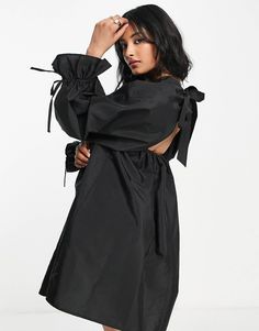 Poofy Dress, Trapeze Dress, Drop Top, Color Trends, Puff Sleeves, Occasion Wear, Black Fashion, Puff Sleeve, Dress Shop