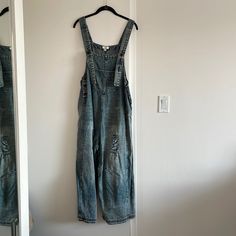 Such A Cute Oversized Denim Jumpsuit! Brand New And Fits Like A M Vintage Overalls, Farm Clothes, Denim Romper, Denim Jumpsuit, Pant Jumpsuit, Jumpsuit Romper, Overalls, Color Blue, Pants For Women