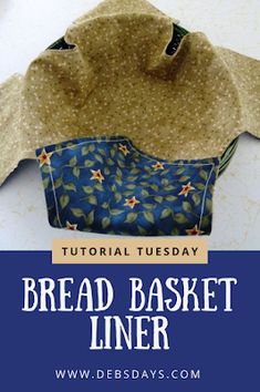 an image of bread basket liners with text overlay that reads, how to sew bread basket liners