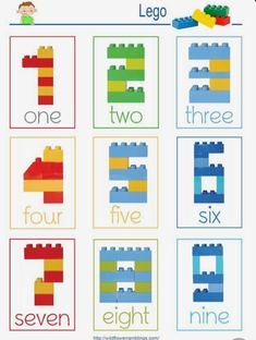 the lego word family worksheet for children to practice their spelling and writing skills