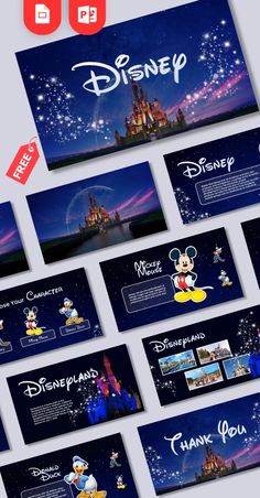 disney powerpoint presentation slideshow with mickey mouse