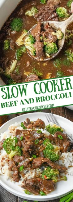 A video of slow cooker teriyaki beef and broccoli being made from beginning to end. Teriyaki Beef And Broccoli, Slow Cooker Beef And Broccoli, Beef With Broccoli Recipe, Slow Cooker Broccoli, Beef With Broccoli, Bowl Of Rice, Slow Cooker Teriyaki, Beef Broccoli, Slow Cooker Recipes Beef