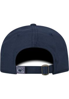 This Penn State Nittany Lions Navy Blue Adjustable Hat features a Penn State University team logo. Blue Collegiate Hat With Curved Bill, Blue Collegiate Hat With Curved Brim, Collegiate Blue Hat With Curved Brim, Blue Curved Brim Collegiate Hat, Navy Adjustable Baseball Cap For Fans, Penn State University, Nittany Lion, Penn State, Top Of The World