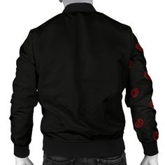 Based on the design of our best selling Asymmetrical Bandana Hoodie, this awesome Bandana Bomber Jacket gives you that same great street style vibe taken up a notch for those less casual times. Constructed from a premium polyester blend plus ultra-soft, incredibly comfortable polyester inner lining Features a specialty high definition heat dye application to ensures long lasting color vibrancy even after machine washing High-quality, no-snag zipper Ribbed collar, cuff and waist line ensure a sty Black And Red Varsity Jacket, Red Varsity Jacket With Baseball Collar For Streetwear, Red Sweatshirt For Streetwear, Fan Apparel, Red Graphic Print Outerwear For Streetwear, Bandana Hoodie, Black And Red Hoodie, Bandanas Men, Black Bandana, Red Bandana