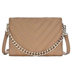 Accessorize in style with this Madison West Gigi crossbody bag. How do you accessorize? Check out our ACCESSORIES GUIDE for essential tips to elevate your style with must-have accessories.PRODUCT FEATURES 9.25"L x 2.25"W x 6.5"H Chain-link handle drop length: 5.5'' Strap drop length: 21" - 25" Removable/adjustable crossbody strap Closure: magnetic snap Gold-tone hardware Interior: 1 zip pocket, 3 card slotsCONSTRUCTION & CARE Body: PU Lining: polyester Wipe clean Imported Size: One Size. Gender: Accessories Guide, Crossbody Strap, Handbag Accessories, Chain Link, In Style, Gender Female, Product Features, Cleaning Wipes, Zip Pockets