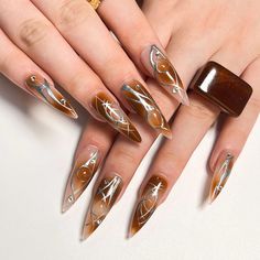 46179992371417 Nail Type, Y2k Nails, Halloween Style, Nails Halloween, Nail Length, Pedicure Nail Art, Five Pointed Star