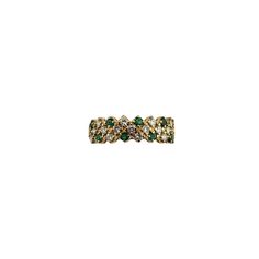 18K Yellow Gold Emerald and Diamond Ring Size 8.75 JAGi Certified- This lovely ring features nineteen round brilliant cut diamonds and eight round cut natural emeralds set in classic 18K yellow gold.  Width:  6 mm.  Shank: 3 mm. Total emerald weight: 0.27 ct. Total diamond weight: 0.53 ct. Diamond color: G-H Diamond clarity: VS2-SI1 Ring Size: 8.75 Stamped: 18K Weight: 2.7 dwt./ 4.2 gr. JAGi Certificate included. Very good condition, professionally polished. Will come packaged in a gift box or pouch (when possible) and will be shipped U.S. Priority Mail Insured. DV02192417KCS Emerald And Diamond Ring, Ring Pictures, Lovely Ring, Diamond Rings Bands, Natural Emerald, Round Brilliant Cut Diamond, Diamond Clarity, Round Brilliant Cut, Rings Statement