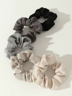 Beige Scrunchie, Diy Hair Scrunchies, Scrunchie Hairstyles