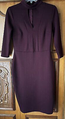 New York and Company Bodycon Sweater Dress Plum 3/4 Sleeves | eBay Bodycon Sweater, Bodycon Sweater Dress, Spandex Dress, New York And Company, Career Dress, Women Sleeve, Dress Length, Sleeve Styles, Plum