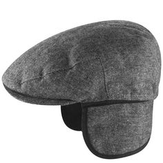 Ainsley Earflap Flat Cap | Country Gentleman | Shop Hats.com Casual Windproof Hat With Ear Flaps, Classic Warm Adjustable Hats, Adjustable Fleece-lined Hat With Ear Flaps, Classic Winter Hat With Visor, Adjustable Hats With Fleece Lining And Ear Flaps, Classic Winter Visor Hat, Cold Weather Cap With Storm Flap, Wool Hats With Ear Flaps For Outdoor, Country Gentleman