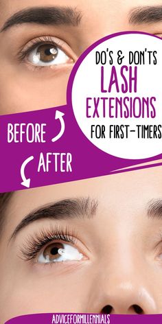 Do's & Don'ts lash extensions for first-timers Getting Eyelash Extensions, Eyelash Extensions Types Curls, Wedding Eyelashes Extensions, First Time Eyelash Extensions, Classic Lash Extensions Before After, Sleeping With Lash Extensions, Eyeshadow With Lash Extensions, Individual Lash Extensions Styles, Best Natural Eyelashes Fake Lashes