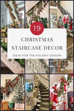 christmas staircase decor ideas for the holiday season