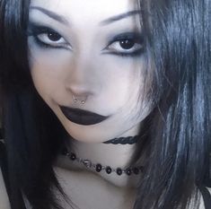 Makeup Looks Goth, Goth Makeup Looks, Dark Makeup Looks, Swag Makeup, Emo Makeup