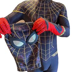 Transform into your friendly neighborhood hero: Embrace your inner superhero with our Spiderman No Way Home Cosplay Jumpsuit Costume. Crafted with precision, this costume mirrors the iconic look of Spider-Man, allowing you to swing into action with authenticity and style. Specifications: Movie: Spider-Man No Way Home Material: Lycra Package included: Jumpsuit Size Chart(Inches): Size Height Chest Waist Hip X-Small 64 33-36 28-29 32-34 Small 67 36-38 30-31 35-37 Medium 69 39-41 32-34 38-40 Large Fitted Superhero Costume Accessories, Superhero Stretch Costumes For Costume Party, Black Superhero Cosplay Costume, Fitted Cosplay Costume With Character Print, Fitted Character Print Costume, Superhero Costume Accessories For Costume Party, Fitted Superhero Cosplay Costume, Fitted Superhero Cosplay Costume For Comic-con, Fitted Character Print Costume For Costume Party