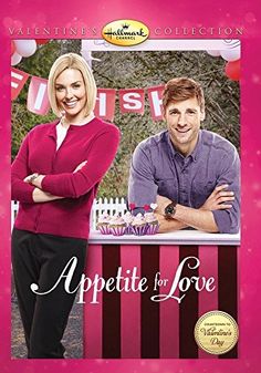 an advertisement for the movie appetie for love with two people standing in front of a