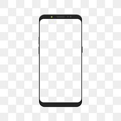 a black and white cell phone on a checkered background, with an empty screen