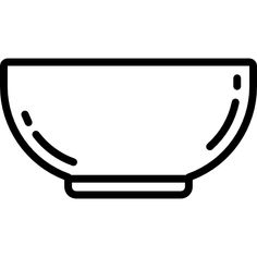 a black and white image of a bowl