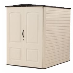 If you need additional space outside your home, this 5 x 6 Foot Rubbermaid Resin Weather Resistant Outdoor Storage Shed is the long-term solution. This shed has plenty of room for your lawn and gardening tools, recreational equipment, and anything else you might need for your outdoor activities. Customizable with shelving, racking, and pegboards, you can keep your items organized and accessible. Thanks to the durable construction and impact-resistant flooring, this durable shed is leak and dent- Rubbermaid Storage Shed, Rubbermaid Storage, Outdoor Garden Storage, Outdoor Storage Shed, Garden Storage Shed, Bike Shed, Pool Supplies, Outdoor Storage Sheds, Bike Storage