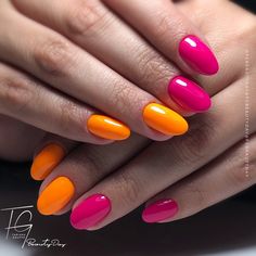 Spring Nails Bright, Subtle Nail Art, Subtle Nails, Minimalist Nail Art, Stiletto Nails Designs, Nail Candy, Colorful Nail Designs, Rainbow Nails