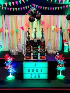 an image of a bar set up for a party