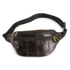 "This AmeriLeather leather fanny pack is perfect for on-the-go style and organization. This AmeriLeather leather fanny pack is perfect for on-the-go style and organization. 11.5\"H x 3\"W x 4.5\"D Waist strap: up to 40\" long Zipper closure Click on snap buckle type durable metal hardware Interior: pen holder Exterior: 3 zip pockets Water repellentCONSTRUCTION & CARE Body: leather Lining: polyester Wipe clean Imported Size: One Size. Color: Brown. Gender: female. Age Group: adult." Leather Belt Bag With Cell Phone Pocket For On-the-go, Casual Brown Leather Belt Bag, Leather Travel Belt Bag With Pockets, Leather Belt Bag With Pockets For Travel, Casual Leather Chest Bag With Belt Loops, Classic Leather Pouch Belt Bag, Classic Brown Leather Belt Bag, Functional Leather Belt Bag With Cell Phone Pocket, Soft Leather Belt Bag Pouch For Travel