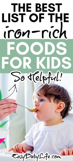 the best list of iron rich foods for kids so helpful