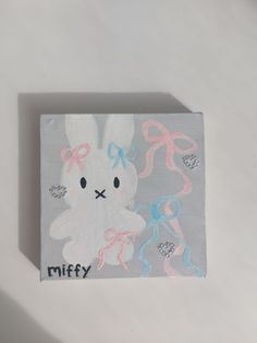 Aesthetic Acrylic Canvas Painting, Things To Paint On Canvas Cute, Painting Inspo Easy Acrylic, Mini Painting Aesthetic, Mine Canvas Painting, Painting Ideas On Canvas Sanrio, Easy Coquette Painting Ideas, Cute Kawaii Paintings, Coquette Painting Ideas On Canvas