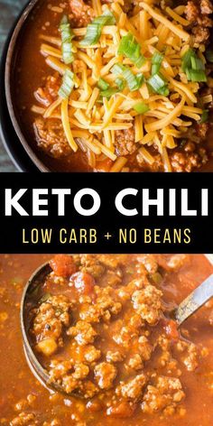 keto chili with low carb and no beans