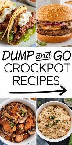 47+ Tasty Dump Crock Pot Meals for All Seasons Dump And Go Crockpot, Crockpot Dinners, Dump Dinners, Dump Meals, Pasta Ingredients