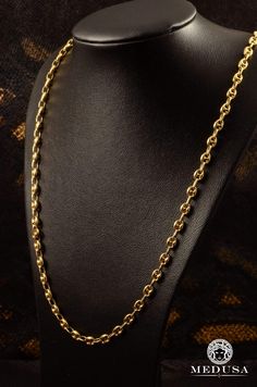 Jewelry Gucci Puff Unisex Gold-5mm Gucci Puff Link Chain Various Jewelry Medusa-Canada Quebec Chicoutimi Chain In gold 10K Cartier Santos 100 Xl, Canada Quebec, Gucci Style, Gucci Jewelry, Mens Silver Necklace, Gold Designs, Golden Jewelry