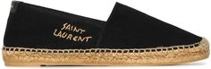 1P2101000 SAINT LAURENT SIGNATURE CANVAS ESPADRILLES Classic Hollywood Glamour, Black Espadrilles, Hollywood Fashion, Chanel Espadrille, Iconic Style, Signature Canvas, Espadrille Sandals, Toe Designs, Hollywood Glamour