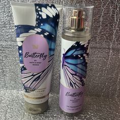 New Bath & Bodyworks Butterfly Set Bath And Bodyworks Purple, Shower Lotion, Black Cherry Merlot, Body Bath, Black Raspberry Vanilla, Body Splash, Moisturizing Body Lotion, Citrus Fragrance, Bath And Bodyworks