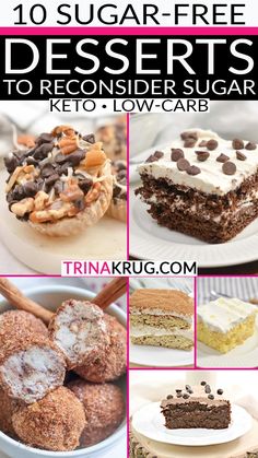 10 sugar - free desserts to reconder sugar keto low carb