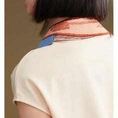 Red nishikigoi embroidery collar blouse – remulia Spring Fitted Blouse With Embellished Collar, Fitted Spring Blouse With Embellished Collar, Fitted Summer Blouse With Embellished Collar, Chic Collared Embroidered Blouse, Chic Embroidered Collared Blouse, Spring Blouse With Embellished Collar, Floral Embroidery Collared Blouse For Work, Fitted Tops With Embellished Collared Shape, Fitted Collared Top With Embellished Collar