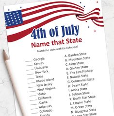 the 4th of july name that state poster