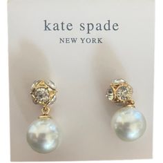 Whether You're Attending A Special Event, Celebrating A Milestone, Or Simply Adding A Touch Of Elegance To Your Everyday Look, The Kate Spade Pearl Earrings Are A Perfect Choice. The Attention To Detail And Commitment To Craftsmanship Make These Earrings A Symbol Of Enduring Style And Sophistication. Kate Spade White Round Jewelry, White Kate Spade Jewelry, Kate Spade White Jewelry With Matching Earrings, Kate Spade White Jewelry Set With Matching Earrings, Kate Spade White Jewelry For Anniversary, Kate Spade Wedding Earrings, Kate Spade Accessories, Special Event, Everyday Look