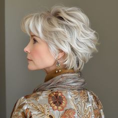 50 Haircuts for older women with thin hair To Boost Volume Inverted Stacked Bob Haircut For Fine Hair, Short Wavy Hairstyles For Women Over 60 Grey Hair, Short Hairstyles For Women Over 50 With Fine Wavy Hair, Hairstyles For Medium Length Hair Over 60, Layered Back Of Hair, Shag Hairstyles Medium Fine Hair, Gray Hair Short Styles, Women Over 70 Hairstyles, Short Haircuts For Thinning Hair Older Women Over 50 Curly