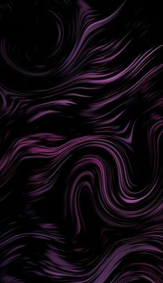 an abstract purple and black background with wavy lines