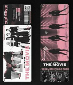 the movie dvd cover is shown in black and pink