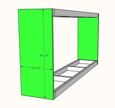 the measurements for a bunk bed frame