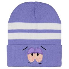 Delve into the zany world of South Park with this exclusive collection of four-character beanies! This set encapsulates the humor and essence of the show's beloved characters: Cartman, Towelie, Stan, and Kenny. In essence, this South Park beanies collection is a delightful blend of nostalgia, style, and comfort. Whether you're adding to your collection, gifting them to a fellow fan, or just wearing them out and about, you're bound to get noticed and share in some laughter. Made of a soft and breathable 100% acrylic fabric. Novelty Cap Beanie One Size Fits Most, Novelty One Size Fits Most Cap Beanie, South Park Beanie, South Park Items, Novelty One-size-fits-most Beanie Cap, South Park Towelie, Hot Topic Beanies, Purple Beanie Hat, One Size, Big Face