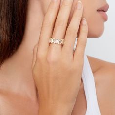 THE NUIT ÉTOILÉE RING – ARGENTO VIVO Twisted Band, Wedding Dress Accessories, Square Rings, Heart Of Gold, Signet Ring, Gold Plated Sterling Silver, Statement Rings, Cubic Zirconia, 18k Gold