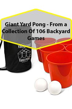 the giant yard pong - from a collection of 16 backyard games is on sale