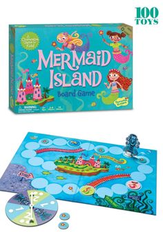 the board game mermaid island is on display