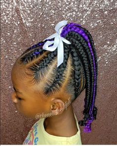 11 Beautiful Ponytail Hairstyles For Kids - The Glossychic Kiddie Braided Ponytail, Girls Braided Ponytail Hairstyles Black, Little Black Girls Braided Hairstyles For Kids Ponytail, Hairstyles For Little Black Girls Easy Braided, Feed In Ponytail Kids, Little Kids Braided Hairstyles Black, Kids Braided Ponytail With Curls, Braided Into Ponytail Hairstyles, Kids Feed In Ponytail